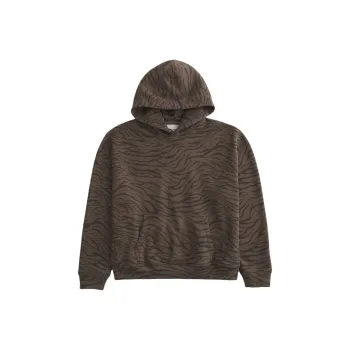 Hollister Sweatshirt Men's Brown Zebra Print