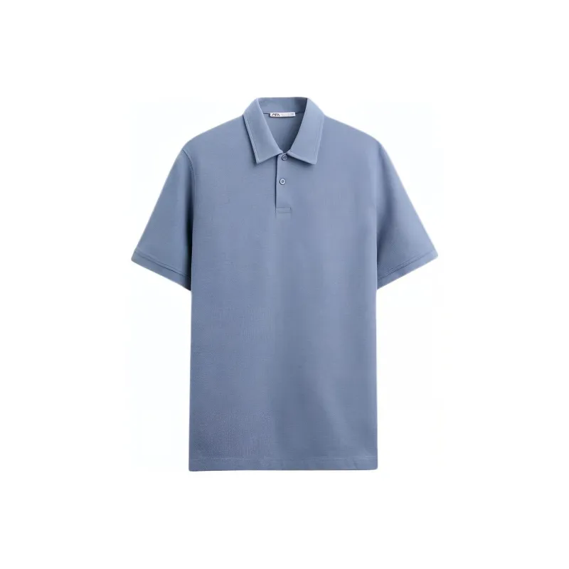 ZARA Polo Shirts Men Blue-0