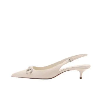 MANGO Slim Heel High Heels 5cm Women's Light Umber