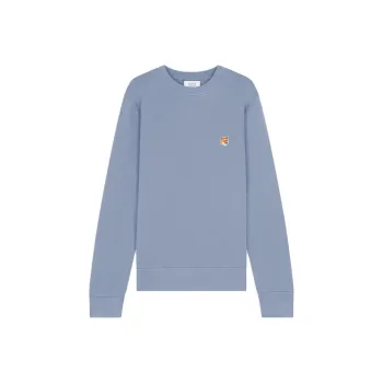 Maison Kitsune Fox Head Patch Crewneck Sweatshirt