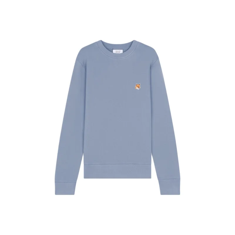 Maison Kitsune Fox Head Patch Crewneck Sweatshirt-0