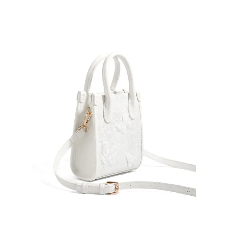 CLEVER& KETCH PU One Shoulder Handbag Women's White/Pink-1