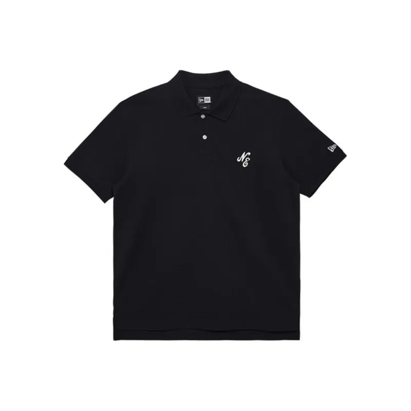 New Era Polo Shirt Unisex Black-0
