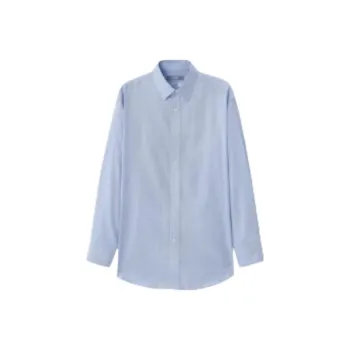 GOLDLION Shirt Men's Light Blue Plaid