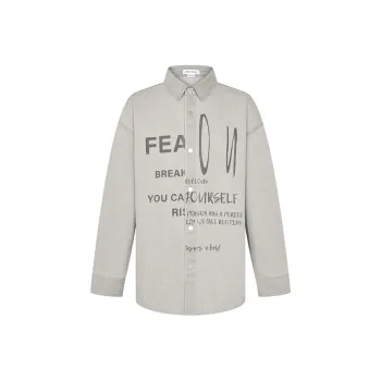 URBAN REVIVO Shirt Men's Cool Gray