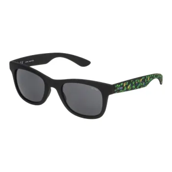 Sting Injection Molded Acetone Irregular Shape Sunglasses Unisex Black