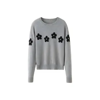 SNOWFORTE Cashmere Sweater Women's Moon Gray