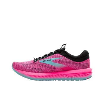 Brooks Revel 7 Knockout Pink Black Aqua Women's
