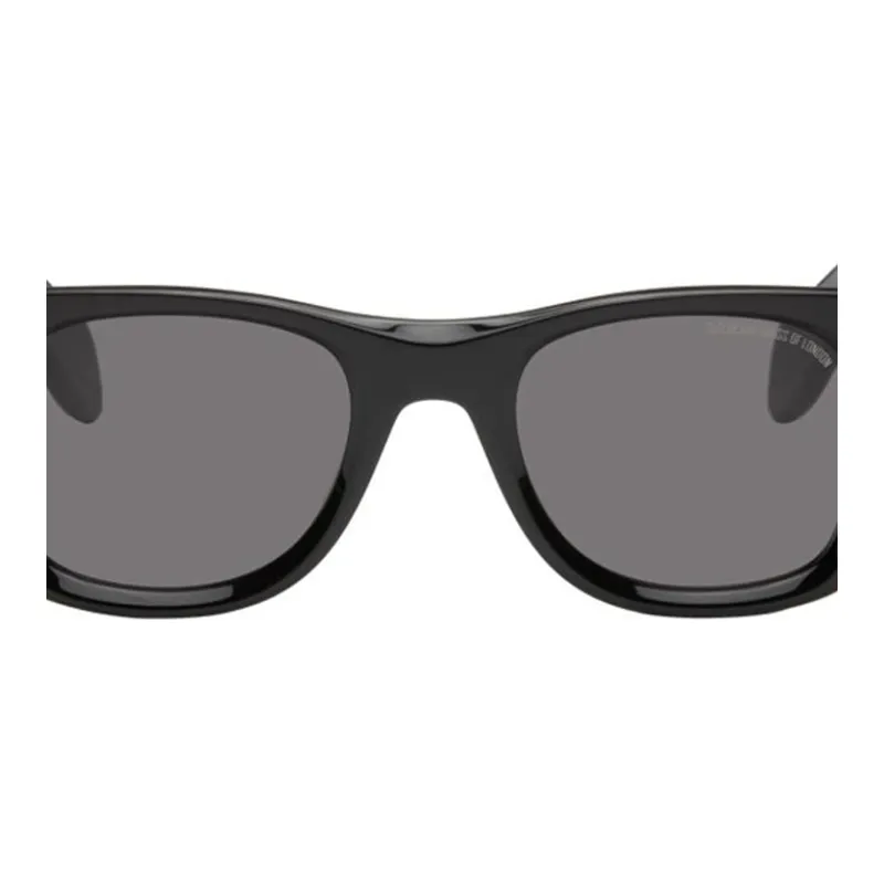 Cutler And Gross Acetate Metal Sterling Silver Sunglasses Men's Black-1