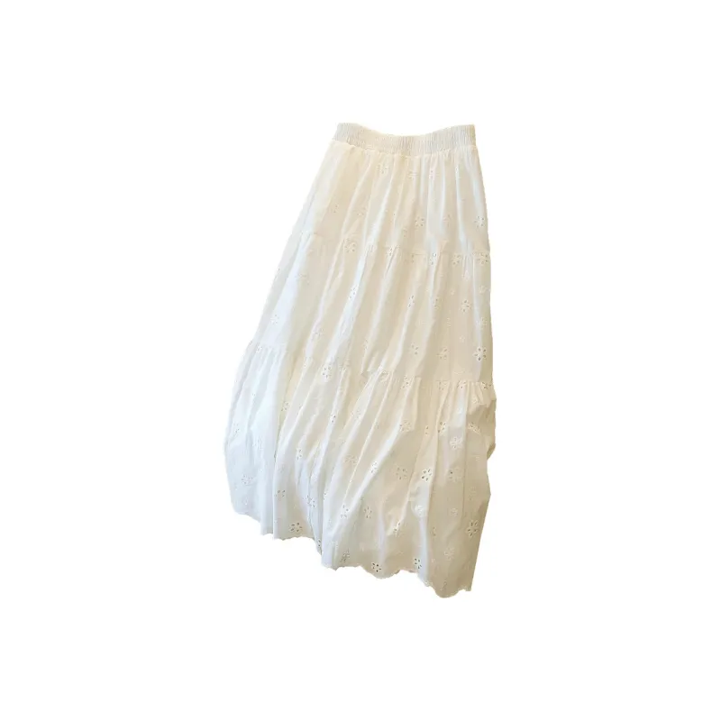 Cypress House Casual Long Skirt Women's White-1