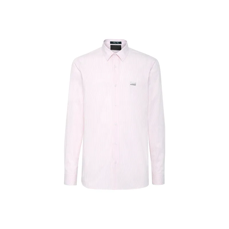 PHILIPP PLEIN Graphic print Striped Shirt-0