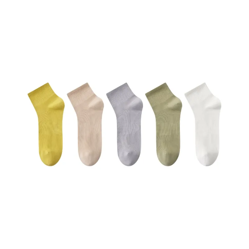 MIIOW Mid Calf Socks Women's 5 Pack-2