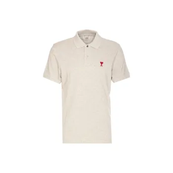 AMIPARIS Paris Ami De Coeur Logo Embroidered Polo Shirt