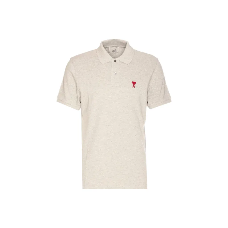 AMIPARIS Paris Ami De Coeur Logo Embroidered Polo Shirt-0