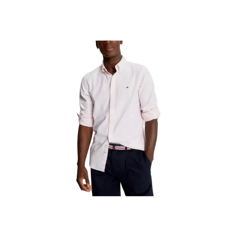 Tommy Hilfiger FW23 Slim Fit Oxford Shirt Shirts Shirt Men's Pink-0