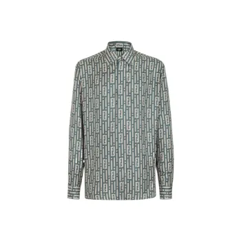 FENDI Shirts Men Green