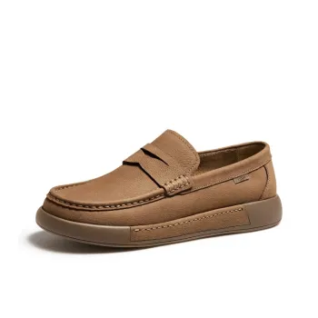 CAMEL Loafers Men Khaki/Yellow Brown