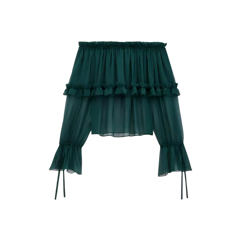 SAINT LAURENT Shirt Women's Green-1