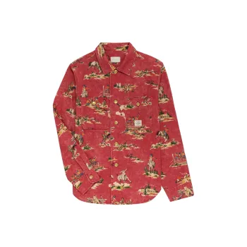 AIME LEON DORE Printed Twill Work Shirt