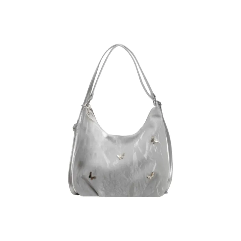 FCTOSSR PU Backpack Shoulder Bag Women's Ecru/Silver/Black/Green/Blue-1