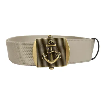 GUCCI Fabric Belt Men's White 9.5CM