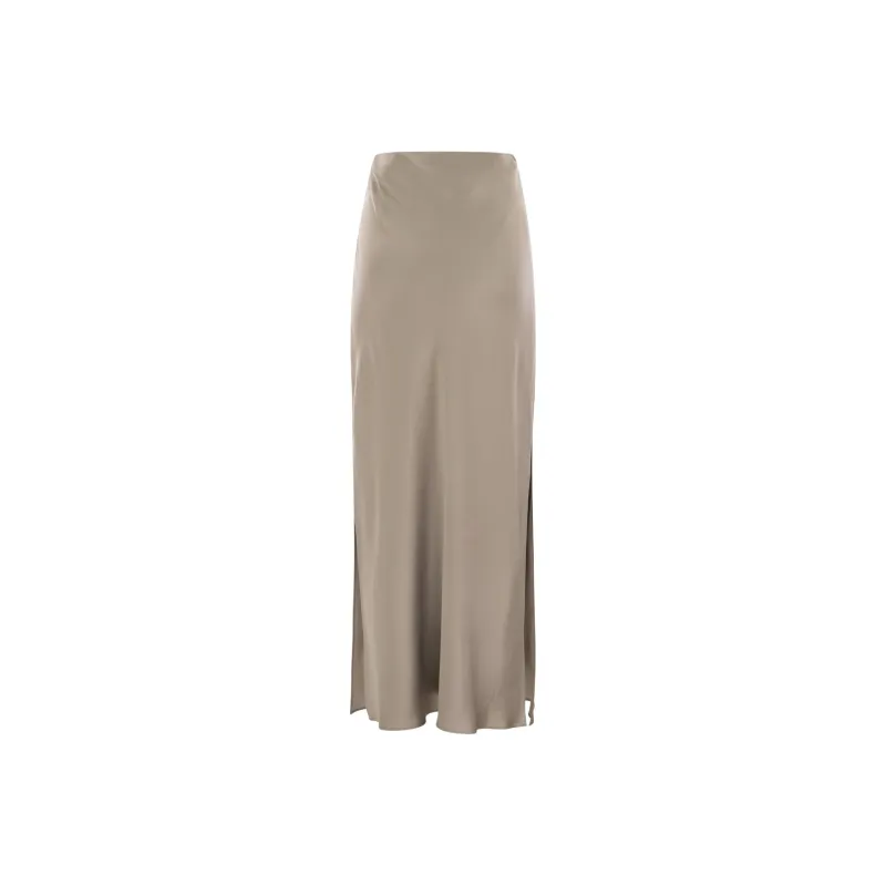 Brunello Cucinelli Satin Mermaid Skirt-1