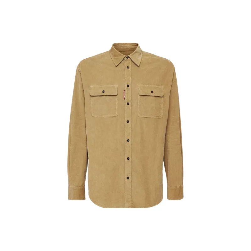 DSQUARED 2 Corduroy Long Sleeved Shirt-0