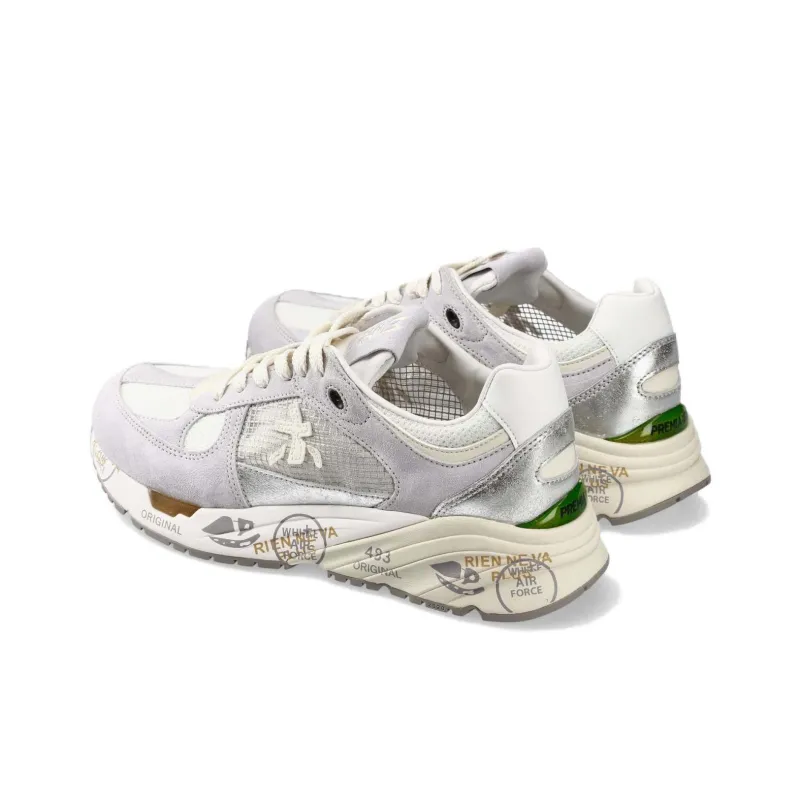 PREMIATA MASED 7400 Low Top Casual Shoes Women's Gray White-4