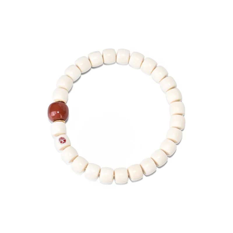 Yulan Wenwan Mammoth Straight Cut Beaded Bracelet 8mm+Old Style Spacer Bead 2.0 Unisex-2