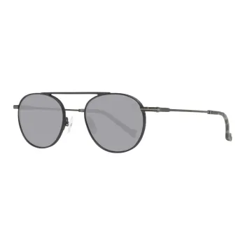 HACKETT LONDON Metal Round Sunglasses Men's Black