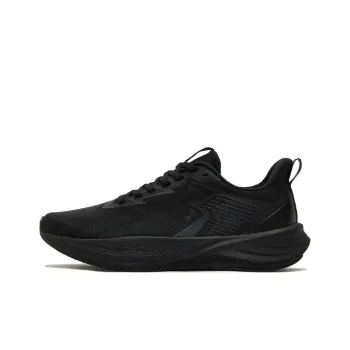 361° Speed Surge Lite SE Cushioning, Wear Resistant Low Top Casual Sprint Running Shoes Men's Black Gray
