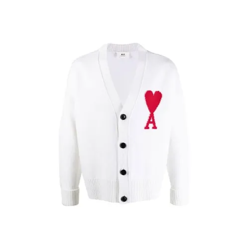 AMIPARIS Ami De Coeur Merino Wool Oversize Cardigan