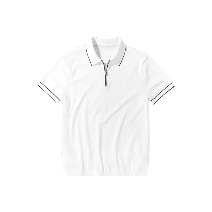 Mr.Bu Polo Shirt Men's Moon White-0