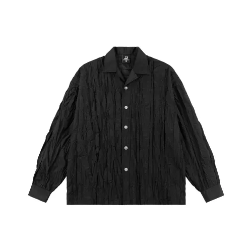 XINYINSU 24FW Long Sleeved Shirts Unisex Black