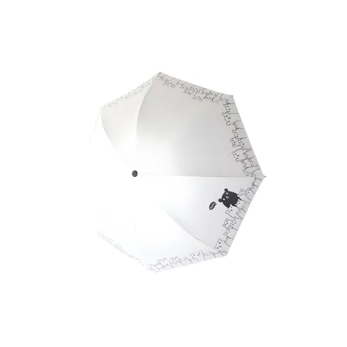SMITH CHU Vinyl Sun Protection Sunny And Rainy Dual Use Umbrella, Students UV Protection, Folding Rain Umbrella