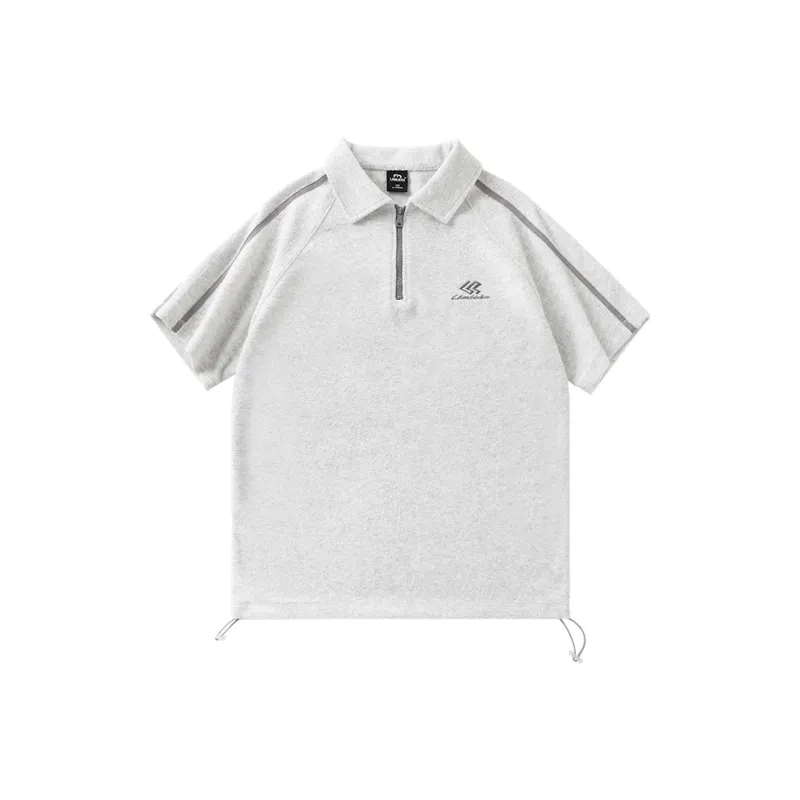LAMLICKA Polo Shirt Unisex Heather Gray-0