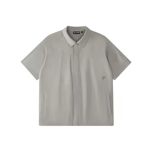 FILA FUSION LIFEFUSIONEER Shirt Men's Gray Stone Brown BN