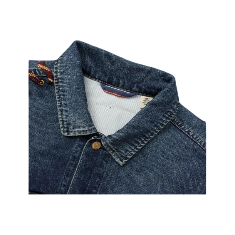 Levis CNY Denim Jackets Men Dark Blue-4