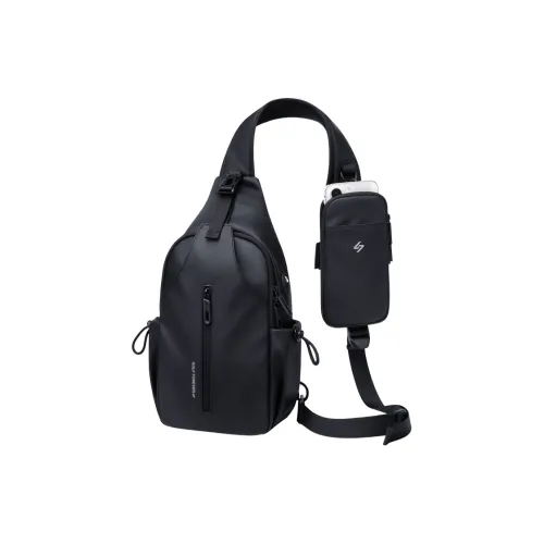 GOLF Fabric Sling Bag Men's Dusty Black/Elegant Gray