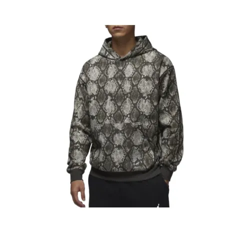 JORDAN Sport Hoop Fleece Men's Dri FIT Printed Pane Hoodie