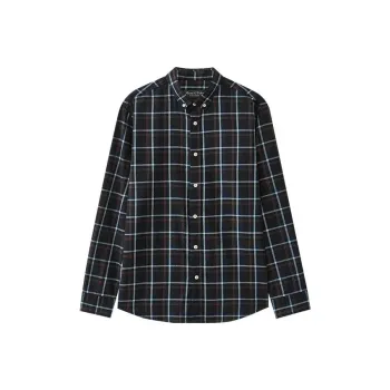 MARC OPOLO Shirts Men Navy Blue Plaid E86