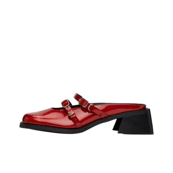 JUSTINE CLENQUET Closed Toe Slippers 5cm Women's Red