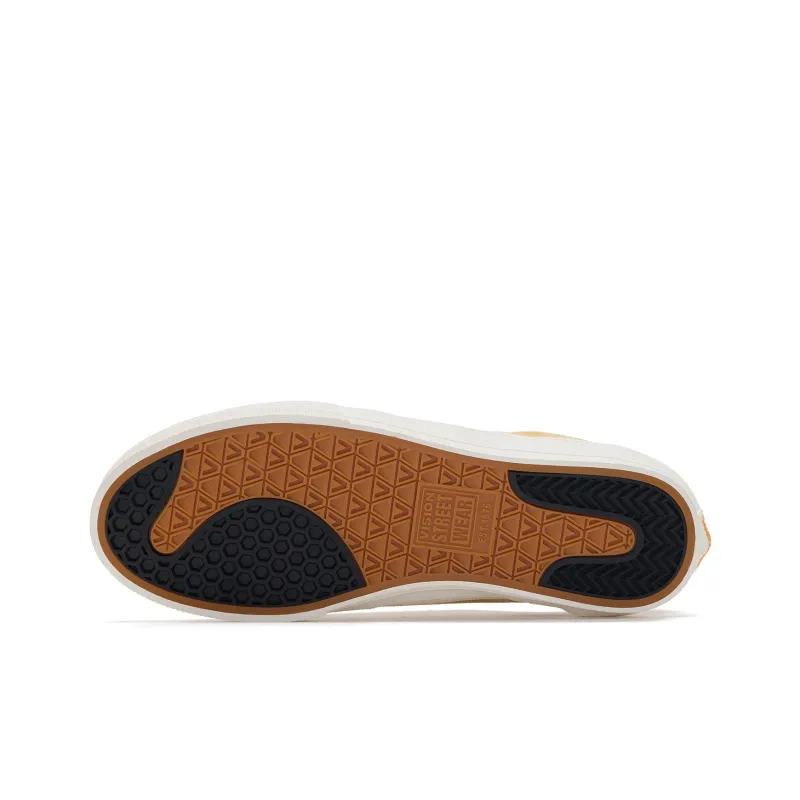 Vision Street Wear Flat Top Low Top Skateboard Shoes Unisex Sunflower Yellow-6