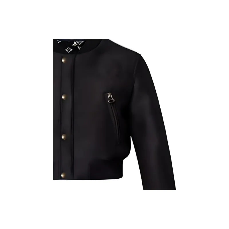 LOUIS VUITTON Cropped Mikado Bomber Jacket-3