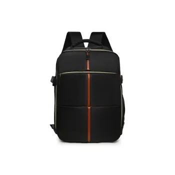 OUZIHUANG Oxford Backpack Unisex Black/Gray