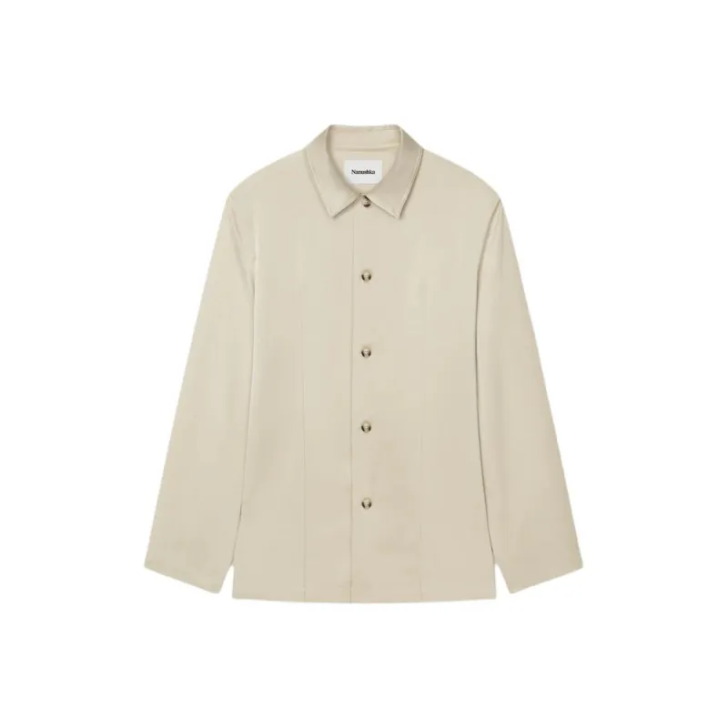 NANUSHKA Satin Long-sleeve Shirt-0