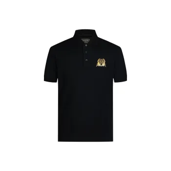 MANGANO St. Mark's Flying Lion Series Polo Shirt Men's Black