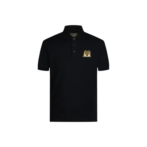 MANGANO St. Mark's Flying Lion Series Polo Shirt Men's Black