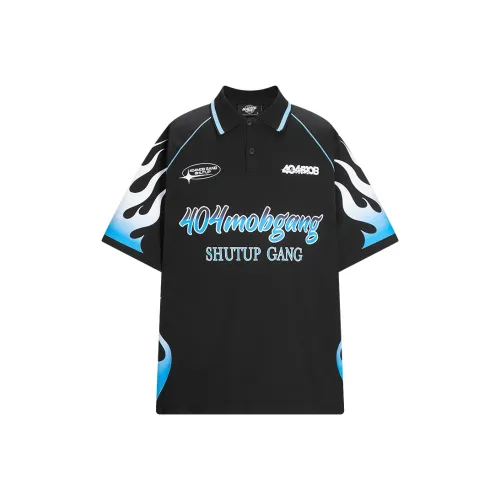 404MOB GANG Polo Shirt Unisex Black