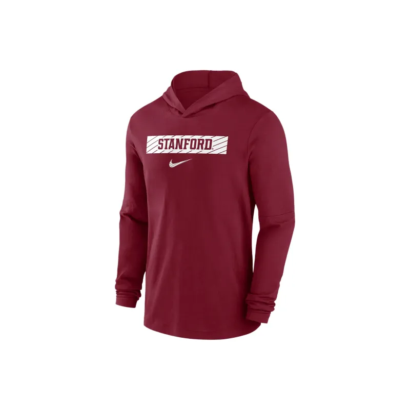 Nike Stanford Cardinal Sideline Men's Nike Dri FIT College Long Sleeve Hooded Top-0
